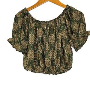 Zury silk‎ blend crop top